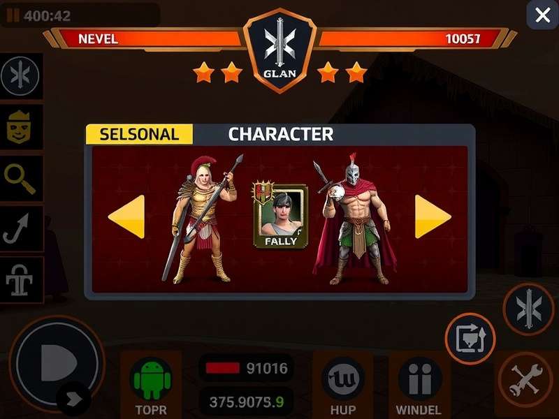 Gladiator Fury Fight Character Selection